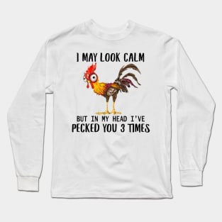 UT IN MY HEAD I'VE PECKED YOU THREE TIMES Long Sleeve T-Shirt